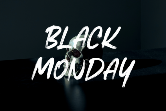Black Monday: Elevating Design with a Paint-Brushed Display Font
