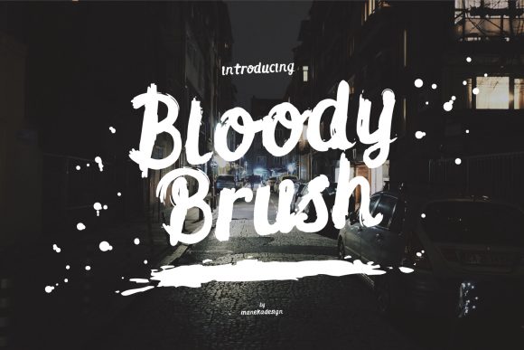 Bloody Font: Bold Typography for Design