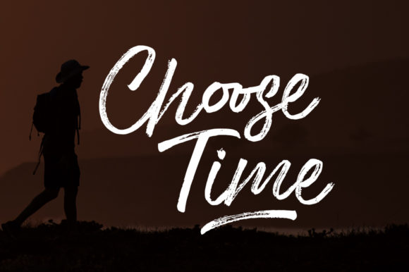 Choose Time: Evaluating a Cursive Brushed Handwritten Font for Modern Design