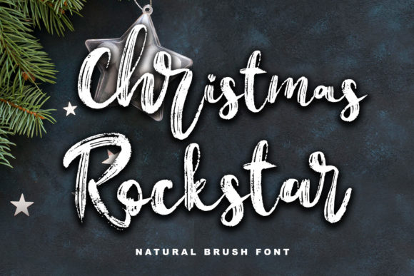 Christmas Rockstar: Elegant Brush Script