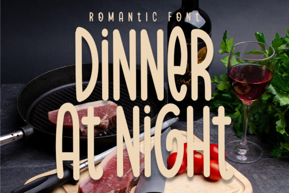 Dinner at Night: Elevating Design with Organic Typography