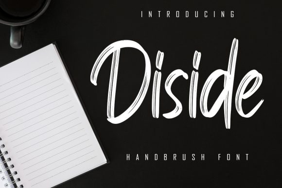Diside: A Brushed Display Font for Modern Branding and Design