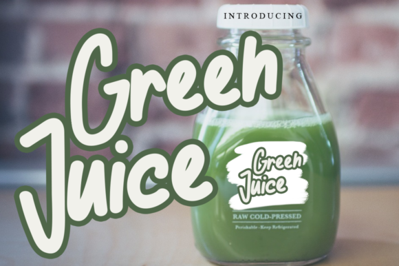 Green Juice Font for Modern Design