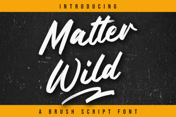 Matter Wild: Elevating Design with Organic Brushed Typography