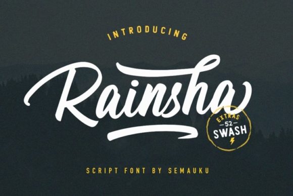 Rainsha: Integrating Bold Handwritten Typography into Professional Design Workflows