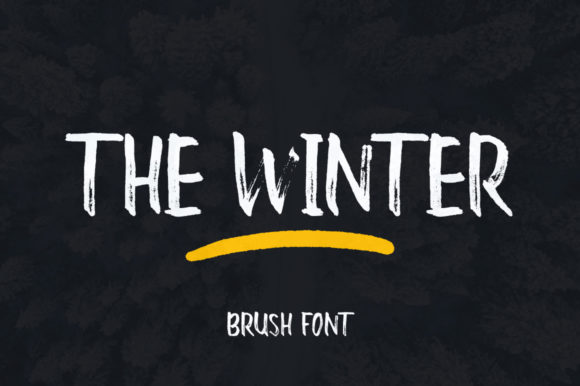 The Winter Font: Bold, Brushed Design Impact